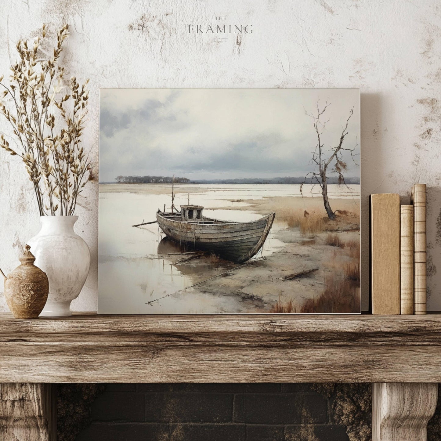 "Stillness at Low Tide" Canvas Wall Art