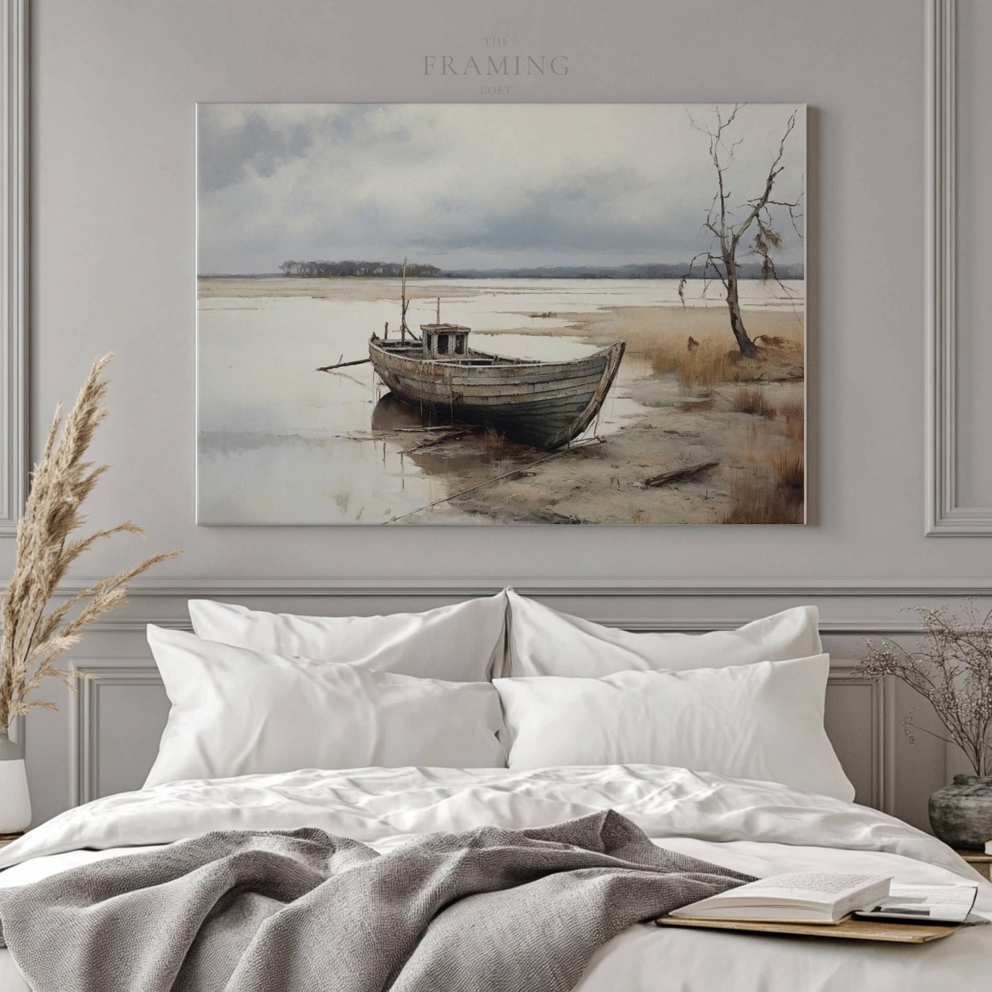 "Stillness at Low Tide" Canvas Wall Art