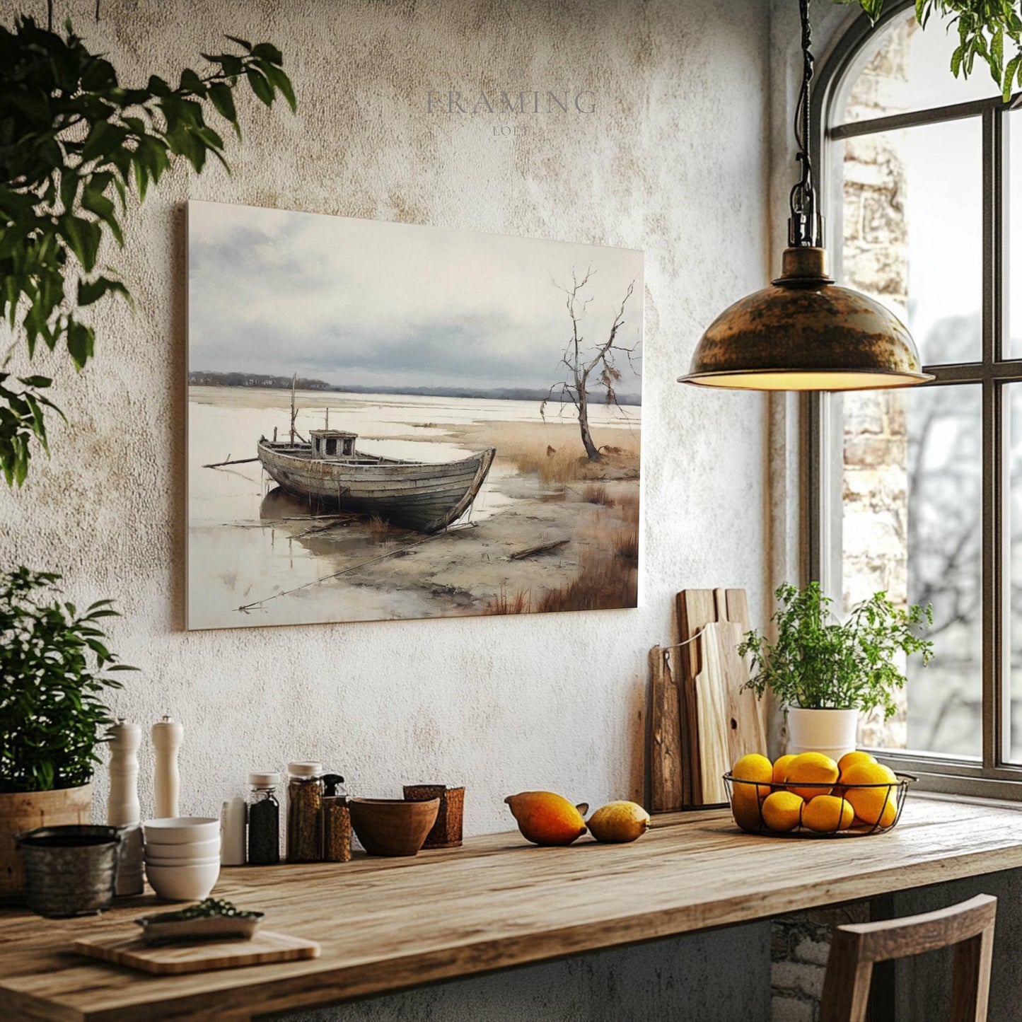 "Stillness at Low Tide" Canvas Wall Art