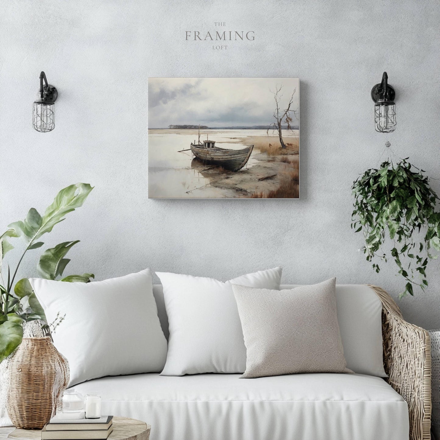 "Stillness at Low Tide" Canvas Wall Art