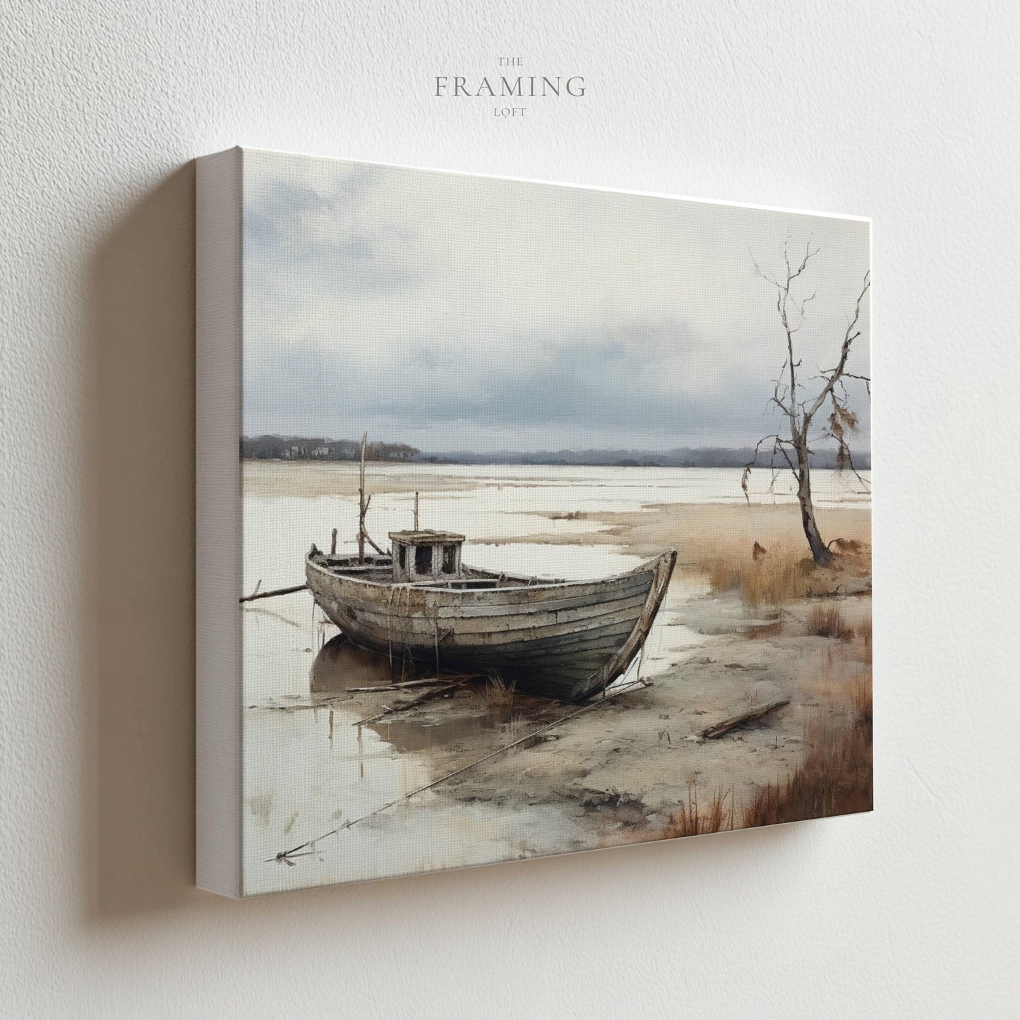 "Stillness at Low Tide" Canvas Wall Art
