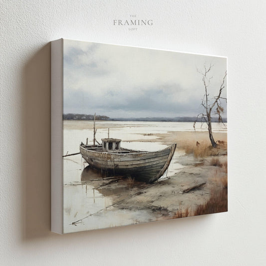 "Stillness at Low Tide" Canvas Wall Art