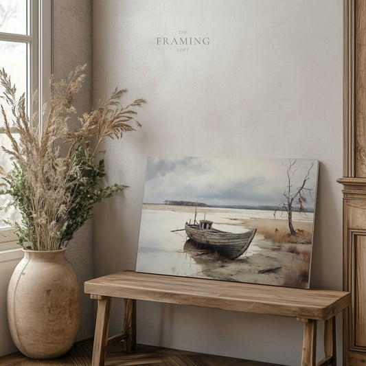 "Stillness at Low Tide" Canvas Wall Art